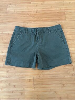 Calvin Klein Jeans Olive Green Mid-Rise Chino Shorts